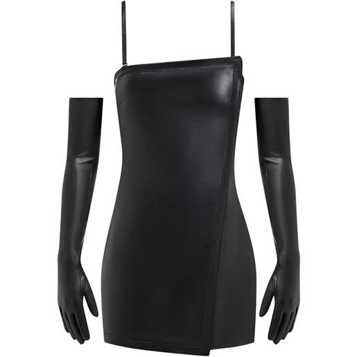 Manière De Voir tuta corta con guanti rimovibili (2 pezzi) - nero