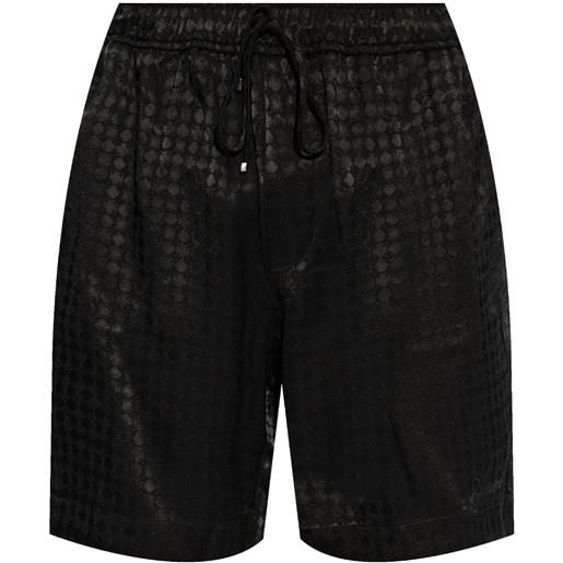 AMIRI shorts con effetto jacquard - nero
