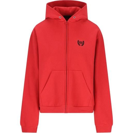 Balenciaga felpa con ricamo - rosso