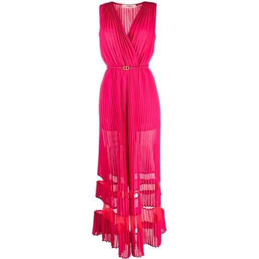 TWINSET tuta intera plissettata - rosa