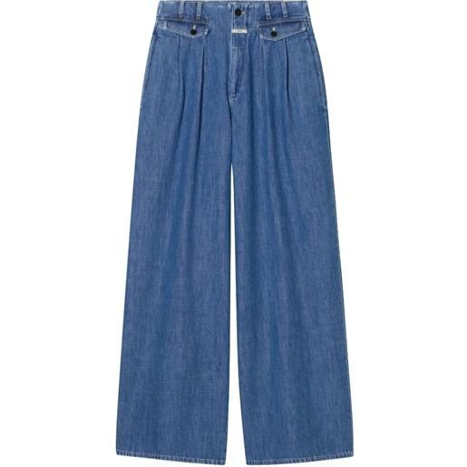 Closed jeans wenda con pieghe - blu