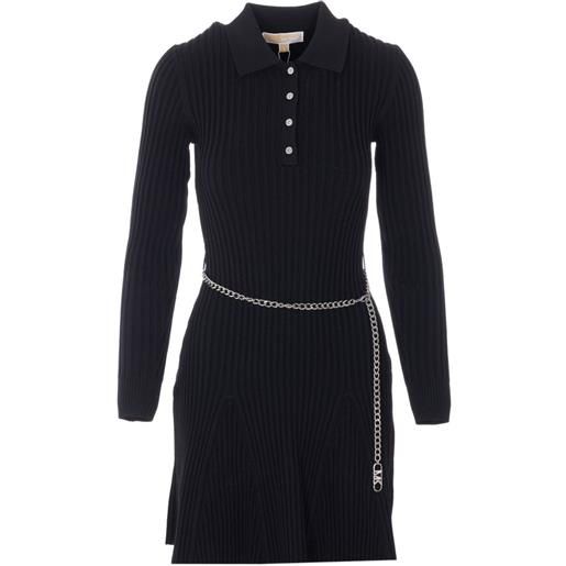 Michael Michael Kors abito con catena - nero