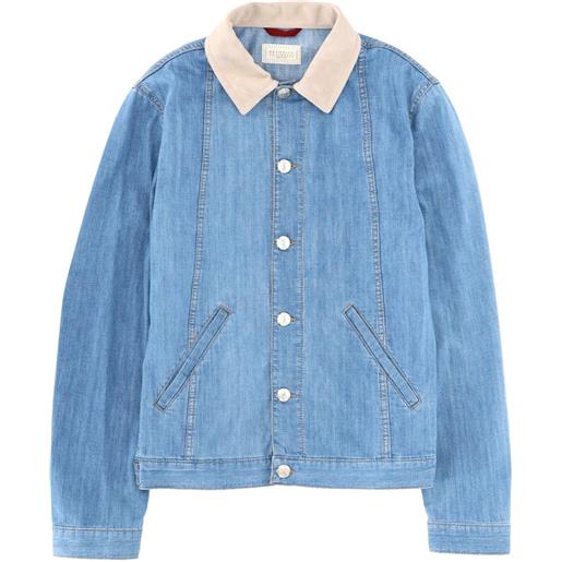 Brunello Cucinelli giacca con bottoni - blu