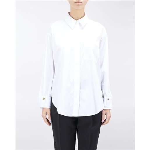 ELISABETTA FRANCHI camicia in popeline con taschino ricamato