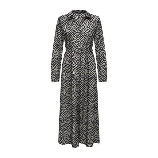 ONLY onlnova life elite l/s renna long dress, cielo notturno, m