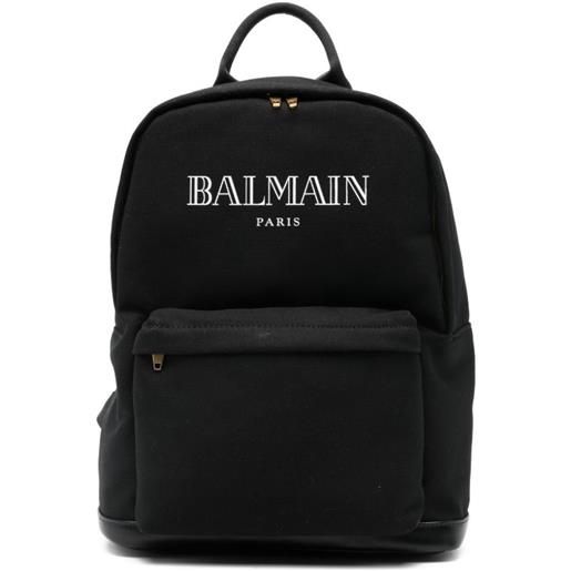 Balmain Kids zaino con logo - nero