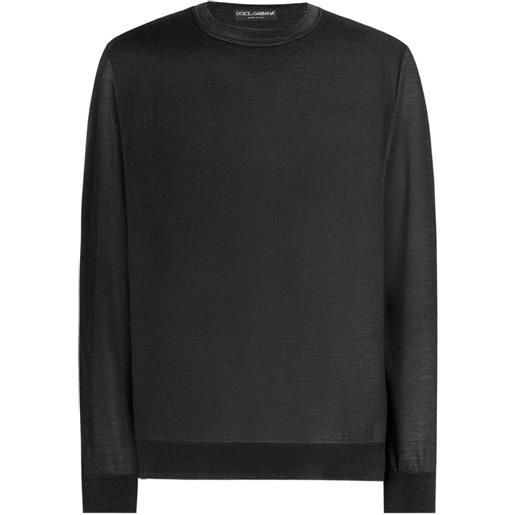 Dolce & Gabbana t-shirt a maniche lunghe - grigio