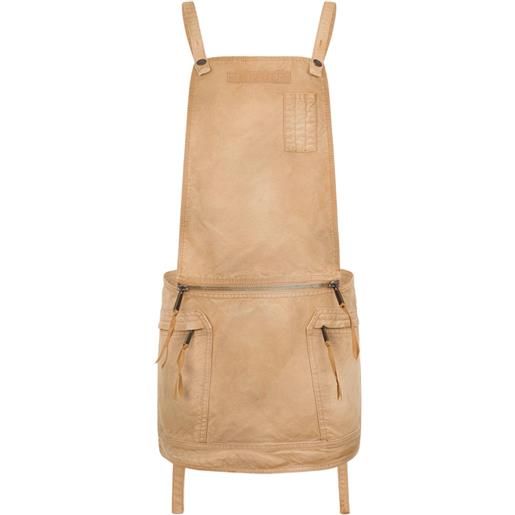 DSQUARED2 abito salopette con effetto vissuto - marrone