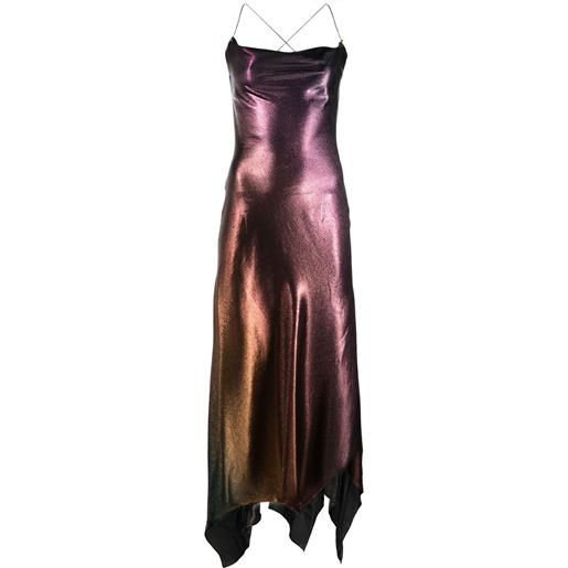 Roberto Cavalli abito asimmetrico - viola