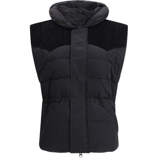 MARANT ÉTOILE gilet con cappuccio - nero