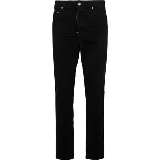 DSQUARED2 jeans con applicazione logo - nero