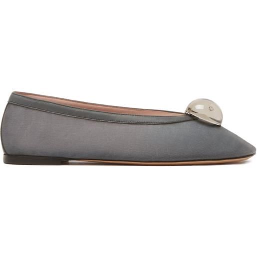 Fabiana Filippi ballerine cabochon - grigio