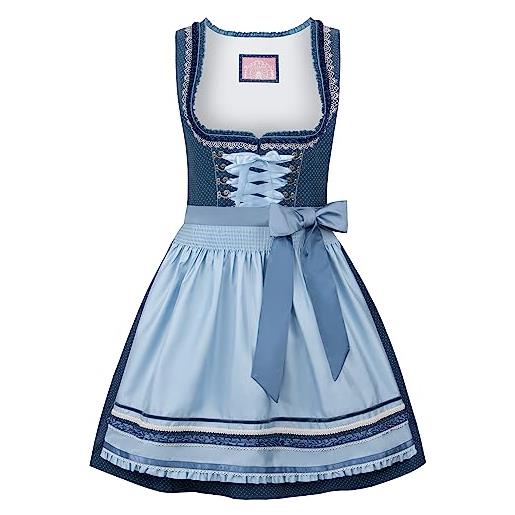 Stockerpoint dirndl harper vestito per occasioni speciali, blu, 50 donna