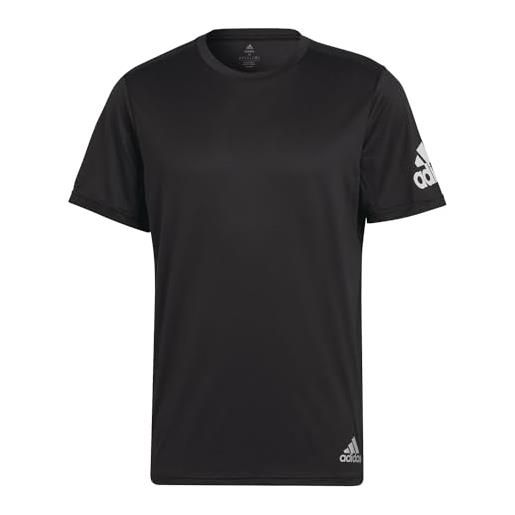 Adidas uomo run it tee, black, s