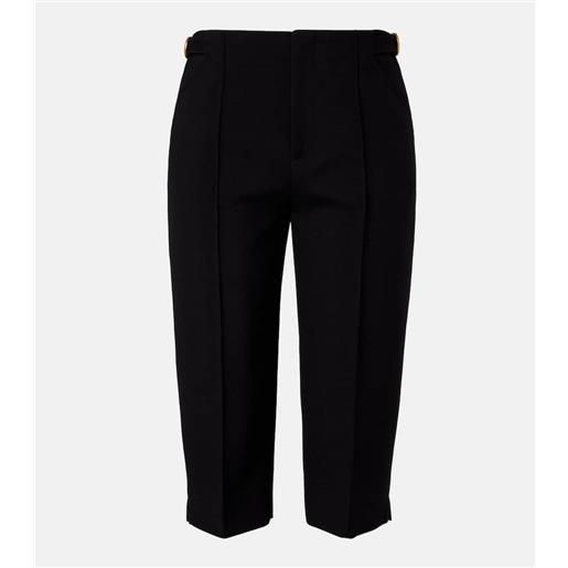 Chloe chloã© pantaloni capri in crãªpe di lana vergine