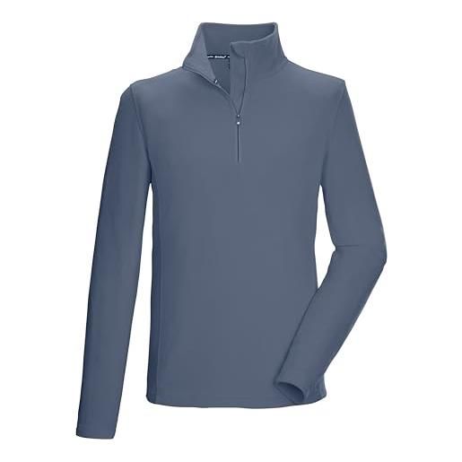 Killtec uomo camicia in pile con collo alto e zip ksw 99 mn flc shrt, dunkelolive, xxl, 40878-000