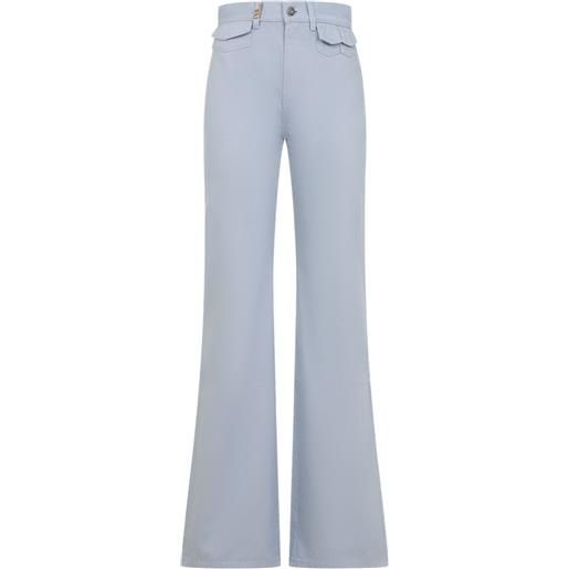 Chloé jeans svasati a vita alta - blu