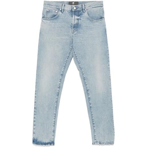PT Torino jeans con applicazione logo - blu