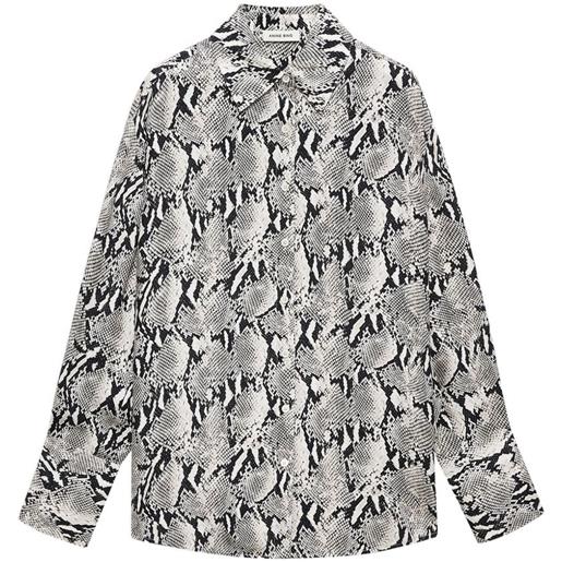 ANINE BING camicia con stampa - bianco