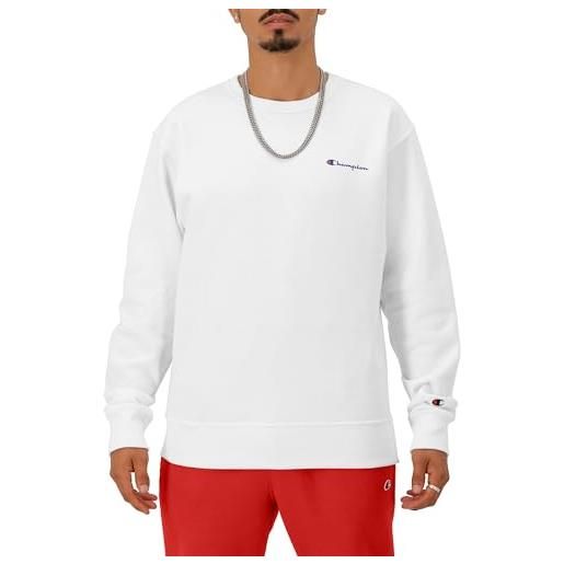 Champion felpa da uomo powerblend, navy small script, m