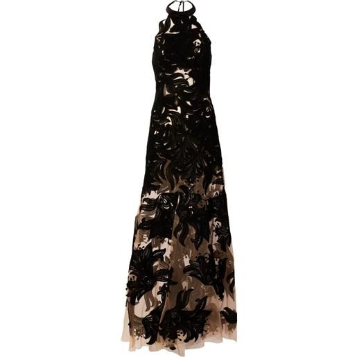 Silvia Tcherassi abito lungo mab a fiori - nero