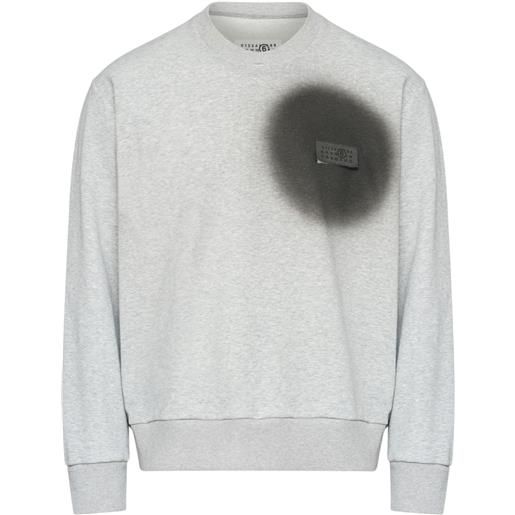 MM6 Maison Margiela felpa a maniche lunghe - grigio