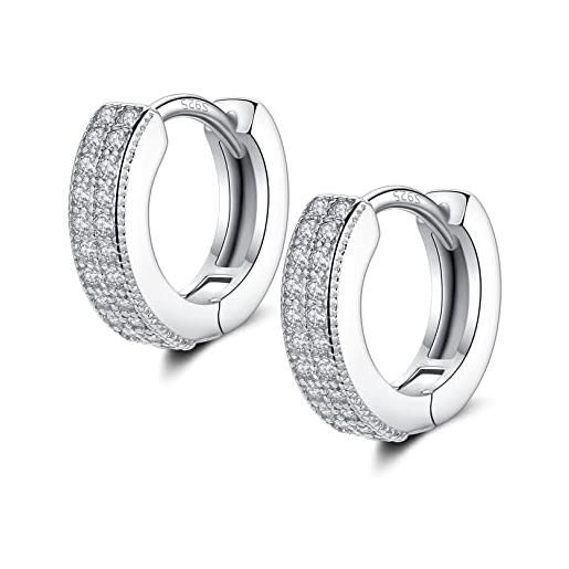 Orecchini a cerchio ritorto in oro 2,5 cm, 9K