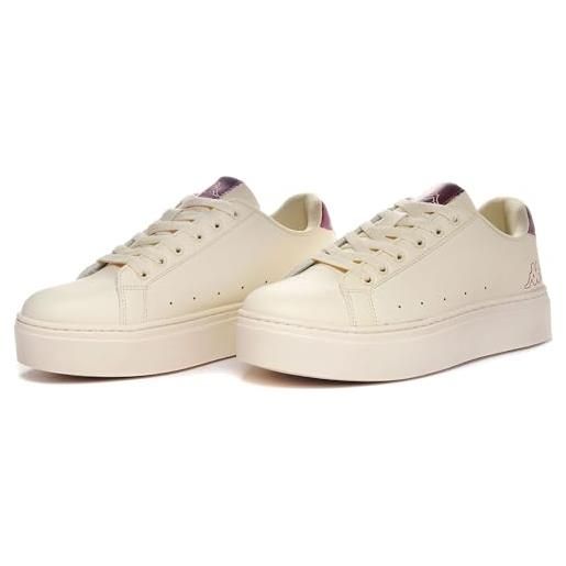 Kappa 95k0312001, Scarpe da Ginnastica Donna, Bianco e