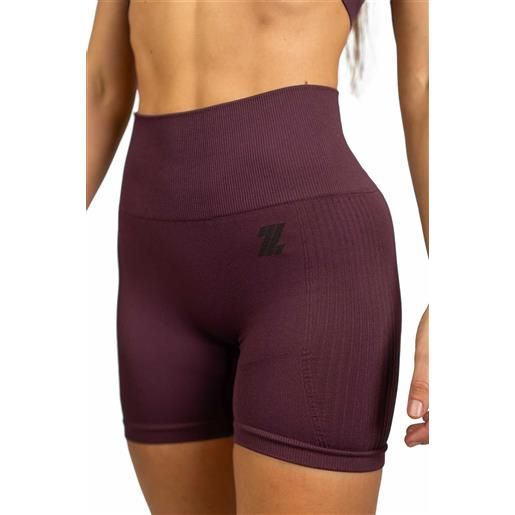 Zumub gym heroes pantaloncini senza cuciture bordeaux - Zumub