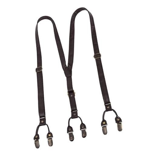 HIKERS Bretelle Nascoste Originali Per Uomo – Sotto I Vestiti, Taglie Forti, Button Fly – Nero/Grigio/Bianco - 5