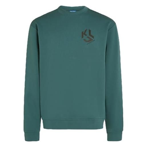 Karl lagerfeld jeans men regular monogram sweatshirt 1 white l