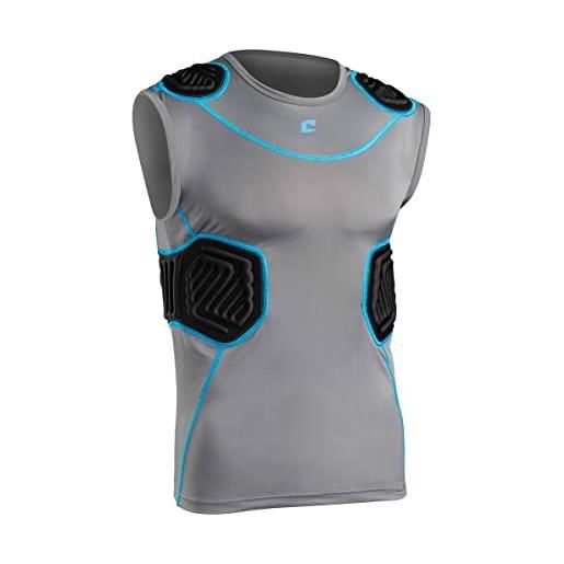 Champro canotta, unisex - adulto uomo, fju10agr2x, carbone, inserto nero. , xxl