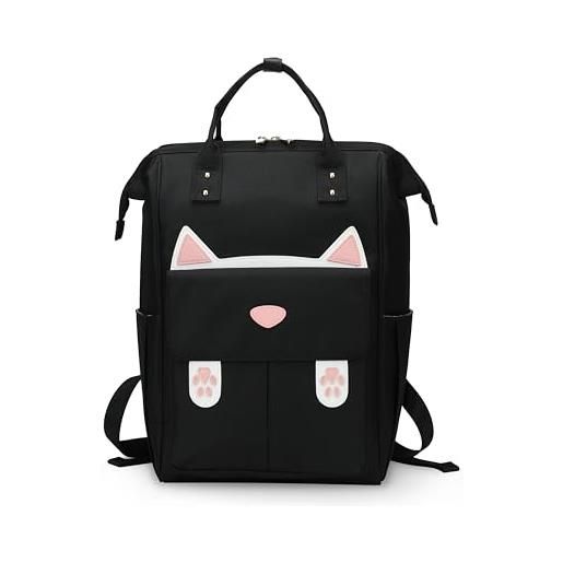 WECECE Zaino Cat Per Ragazzi, Zainetti Kitten 3D Theme Per Bambini Cartelle, Zaino Scuola Ragazze Zainetto Casual Leggero Elementare Zaini Borsa Viaggio