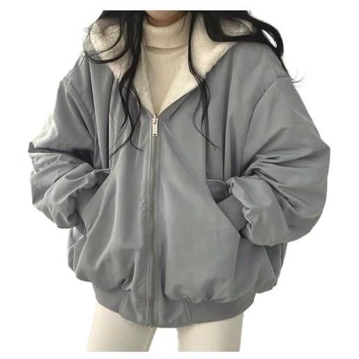 Generico cappotto donna invernale elegante giubbotto lungo/corta giubbotti imbottiti giubbini sportivo giacche con cappuccio ultraleggero pesante trapuntati giacca ripiegabile viaggio outdoor