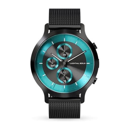 Orologio Da Uomo Lilienthal Berlin Huxley, Cassa 40mm, Quadrante Blu, Cinturino In Acciaio 316L, Vetro Zaffiro