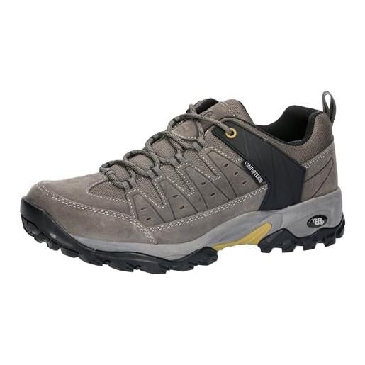 Brütting mount pinos low, scarpe da trekking unisex-adulto, antracite, turchese, viola, 37 eu