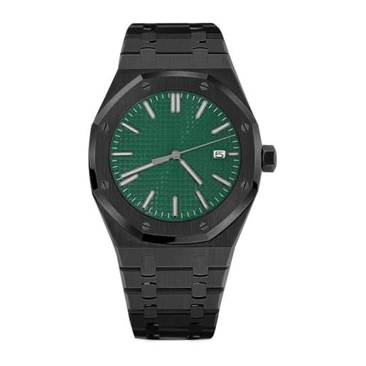 Set Quadrante E Lancette Per Orologio 34,5 Mm – Effetto Luminoso Verde, Adatto Per Movimenti ETA 6497 E ST3600, Ricambio Metallo Per Modding