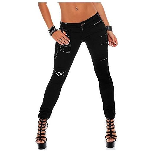 Cipo & Baxx - jeans - donna nero 26 w/32 l