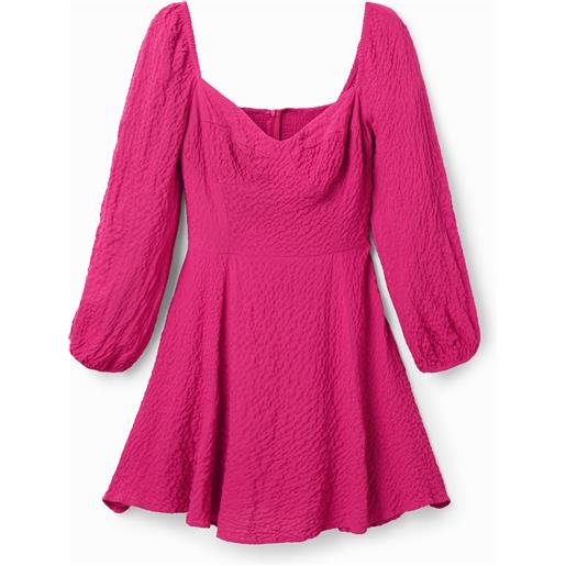 Desigual, abito corto aderente svasato, rosso, l