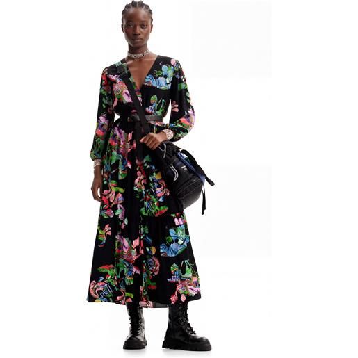 Desigual, abito camicia m. C. Lacroix, donna, viscosa, nero, l