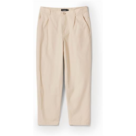 Desigual, pantaloni chino affusolati, uomo, bianco, 28