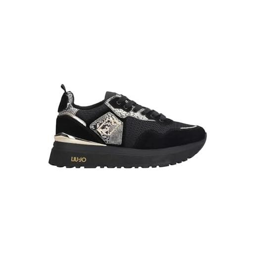Liu Jo sneaker donna maxi wonder 01 black d26lj31 bf5009 px684 taglia scarpa: 39