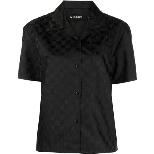 MISBHV camicia a maniche corte con stampa - nero