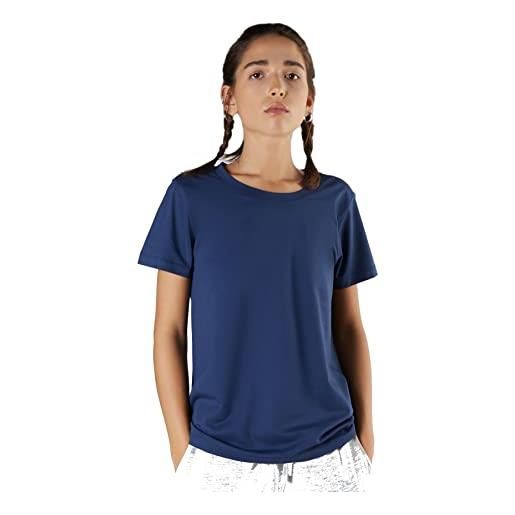 True North tencel modal t1100 - maglietta da donna a maniche corte in cotone biologico, blu scuro, l