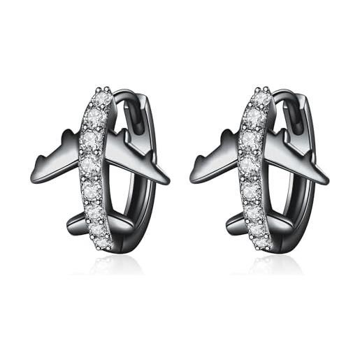 Elli Orecchini A Perno Con Cristalli A Zampa Di Animale - Argento Sterling 925