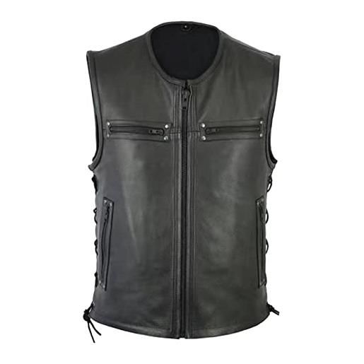 Gilet Uomo Senza Maniche Con Cappuccio - Jueshanzj, Grigio, Taglia Asia XXL (Europea XL)