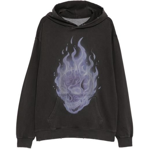WARMAN felpa con stampa - nero