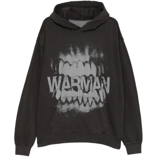 WARMAN felpa con cappuccio - nero
