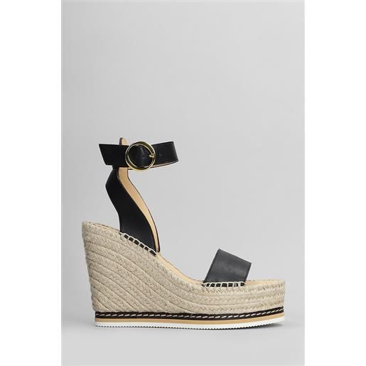 OdissÃ¬ zeppe lily in pelle nera