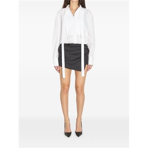 The Attico abito corto con fiocco - bianco